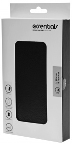 Essentials iPhone 13 Pro Max läderplånbok, avtagbar, Svart