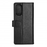 Essentials Motorola G62 PU-plånboksfodral, 3 kort, Svart