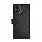 Essentials Redmi Note 12 PU-plånbok, avtagbar, svart
