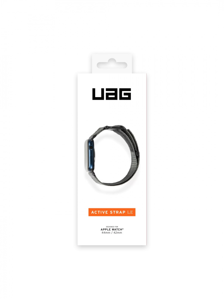Urban Armor Gear Apple Watch 45/44/42mm Active Strap LE, mörkgrå