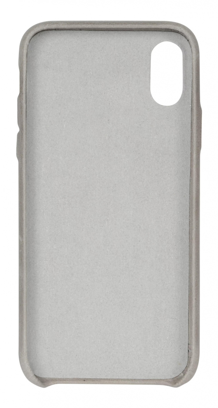 Essentials iPhone X/XS, Copenhagen läder cover, grå