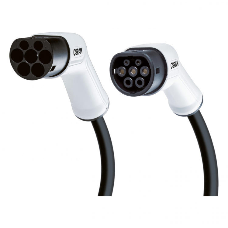 Osram EV-laddkabel 5m, Typ 2 till Typ 2, 1 fas 32A