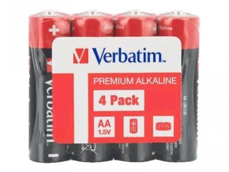 Verbatim Alkaline batteri AA 4 Pack