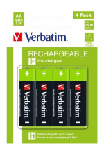 Verbatim uppladdningsbara batteri AA 4 PACK / HR6