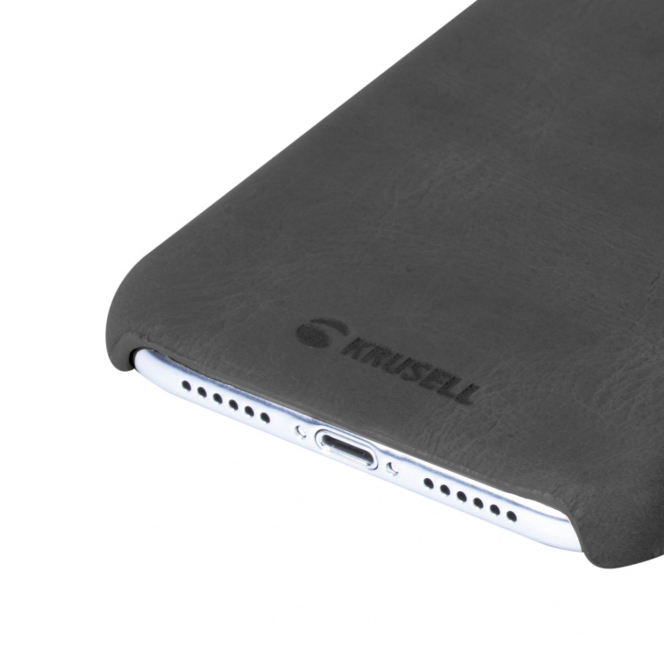 Krusell iPhone XR Sunne Cover Läder, Svart