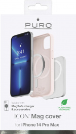 Puro iPhone 14 Pro Max Icon Mag, rosa