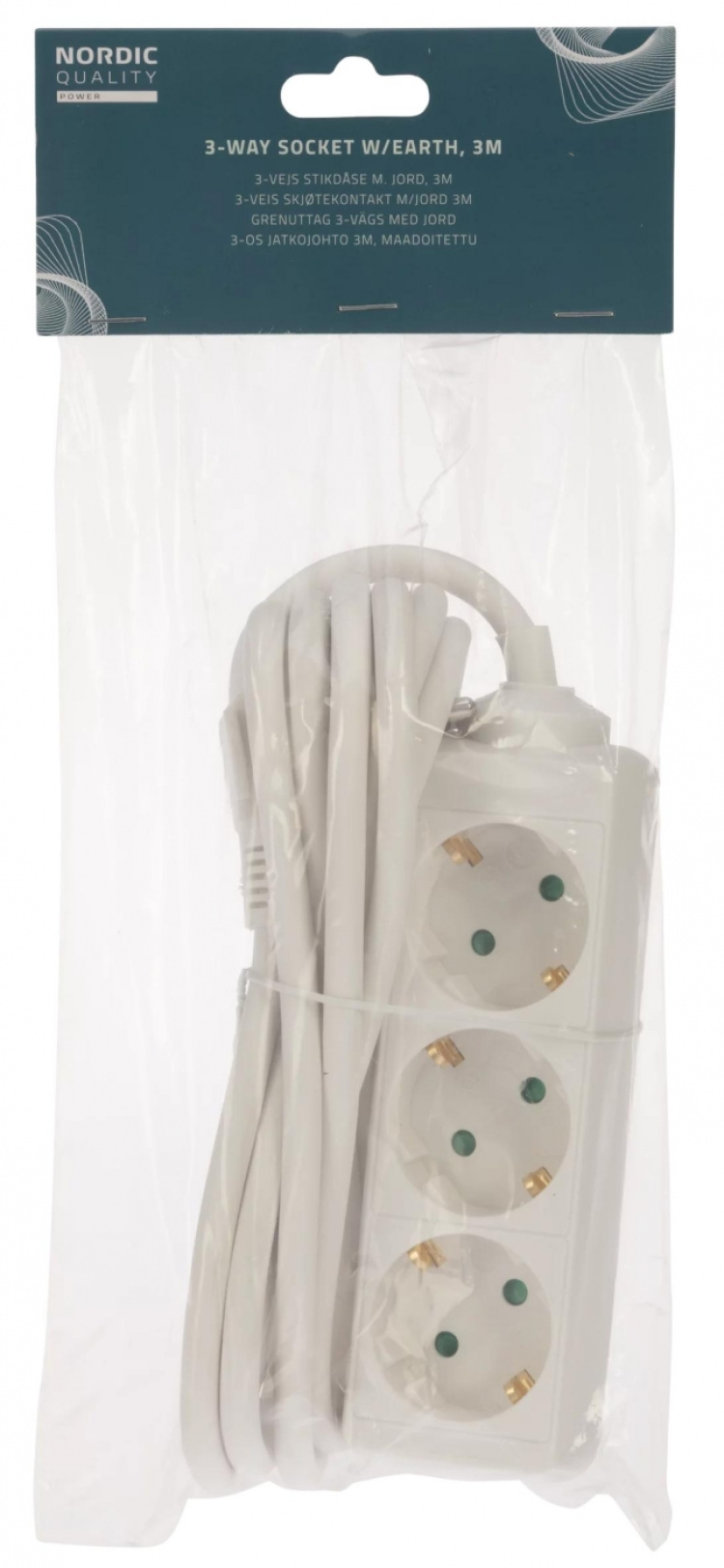 Nordic Quality Grenuttag 3-vägs med jord