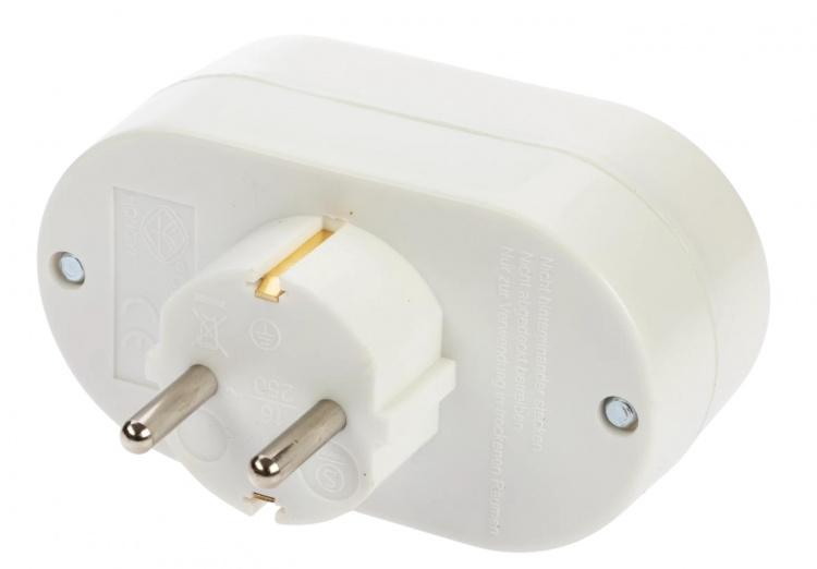 Nordic Quality Förgreningsuttag 2-vägs med jord