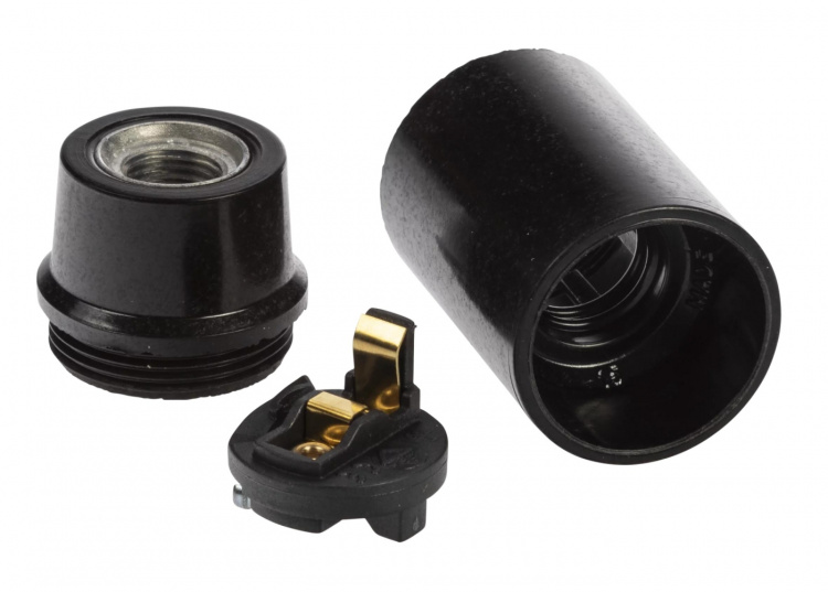 Nordic Quality Lampsockel E14, Svart