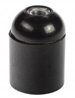 Nordic Quality Lampsockel E27, Svart