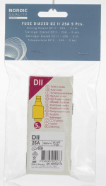 Nordic Quality Säkring Diazed DZ II 25A 5 st
