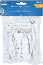 Nordic Quality Sladdimmer 3-60vA 1,2+0,8m m. stickpropp. Vit
