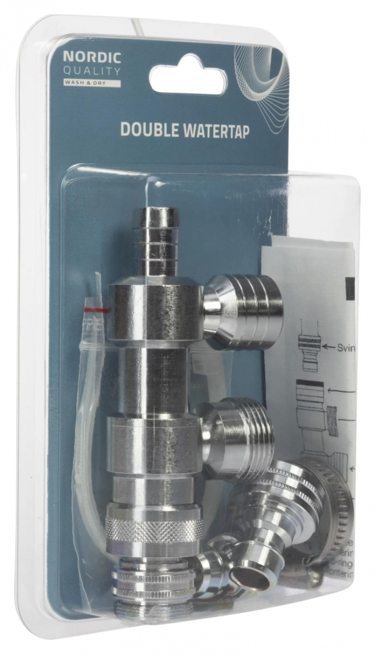 Nordic Quality Dubbel vattenkoppling 3/4
