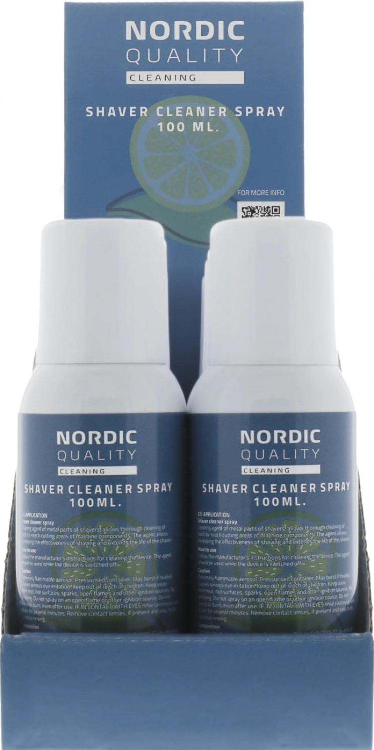 Nordic Quality Rengöringsspray för rakapparater, 100ml
