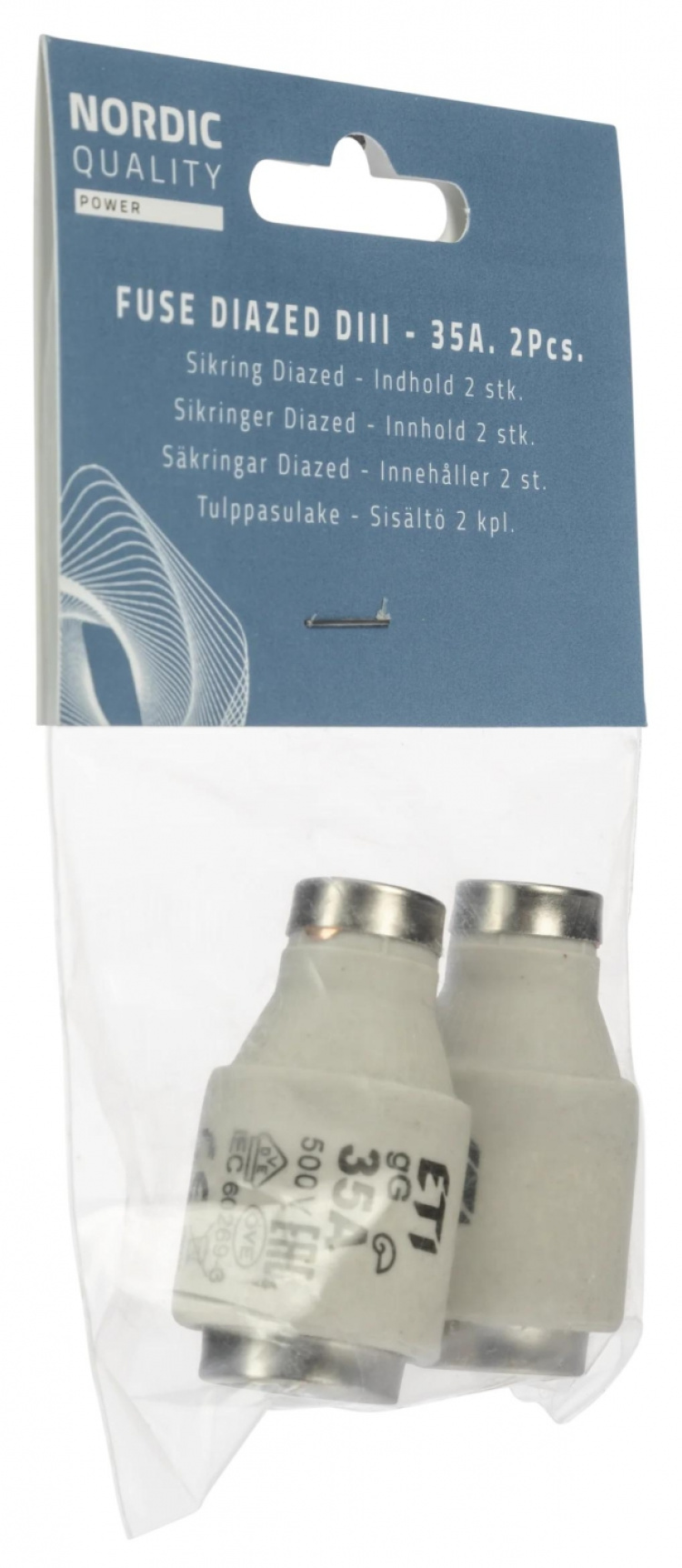 Nordic Quality Säkring Diazed III 35A 2 st
