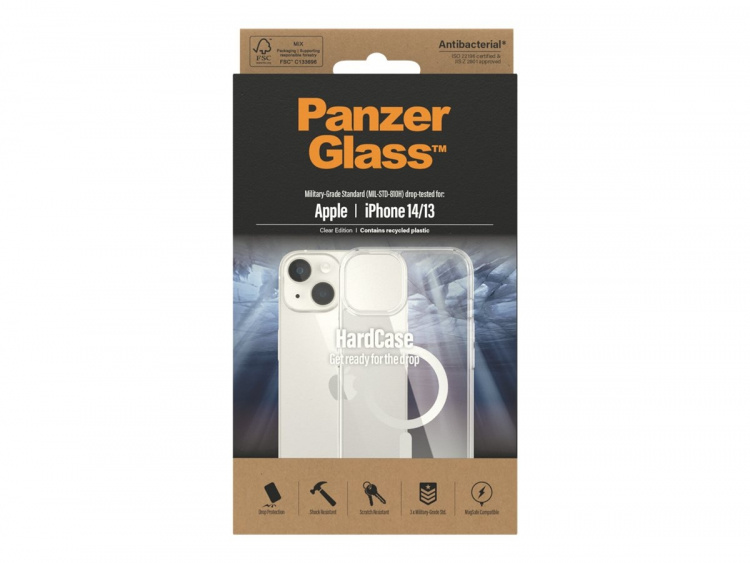 PanzerGlass HardCase Skyddsfodral Transparent Apple iPhone 14 PanzerGlass HardCase Skyddsfodral Transparent Apple iPhone 14