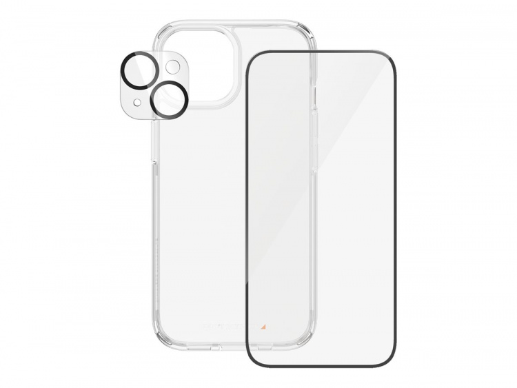 PanzerGlass skärm/linser/bakstycksskydd svart transparent Apple iPhone 15 PanzerGlass skärm/linser/bakstycksskydd svart transparent Apple iPhone 15