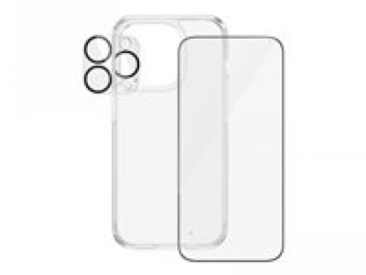 PanzerGlass skärm/linser/bakstycksskydd svart transparent Apple iPhone 15 Pro