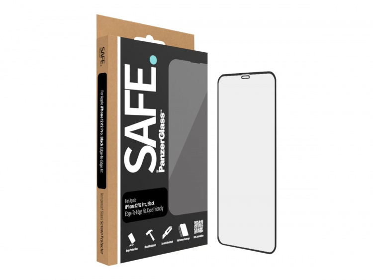 PanzerGlass SAFE. by PanzerGlass Skärmskydd Svart Transparent Apple iPhone 12, 12 Pro