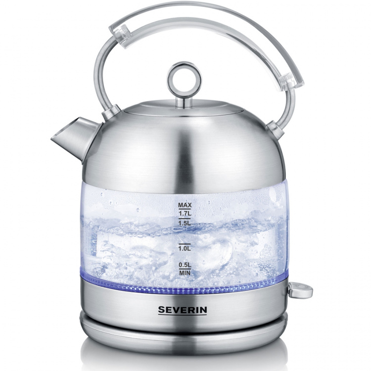 Severin Vattenkokare 1,7L 2400W Borstat stål/Glas WK3459 Severin Vattenkokare 1,7L 2400W Borstat stål/Glas WK3459