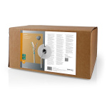 Nedis Nätverkskabel Roll | CAT6 | Fast | F/UTP | CCA | 305.0 m | Inomhus | Rund | PVC | Grå | Dragkorg