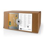 Nedis Nätverkskabel Roll | CAT6 | Stranded | U/UTP | Bar koppar | 305.0 m | Inomhus | Rund | LSZH | Grå | Dragkorg