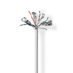 Nedis Nätverkskabel Roll | CAT6a | Fast | SF/UTP | Koppar | 100.0 m | Inomhus | Rund | LSZH | Grå | Presentbox