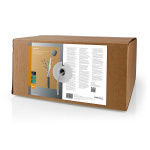 Nedis Nätverkskabel Roll | CAT6 | Fast | U/UTP | CCA | 305.0 m | Utomhus | Rund | PE | Svart | Dragkorg