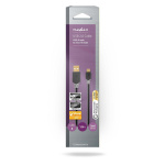 Nedis USB-kabel | USB 2.0 | USB-A Hane | USB Micro-B Hane | 480 Mbps | Guldplaterad | 1.00 m | Rund | PVC | Antracit | Låda