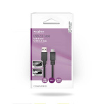 Nedis USB-kabel | USB 2.0 | USB-A Hane | USB Micro-B Hane | 480 Mbps | Nickelplaterad | 3.00 m | Rund | PVC | Svart | Låda Nedis USB-kabel | USB 2.0 | USB-A Hane | USB Micro-B Hane | 480 Mbps | Nickelplaterad | 3.00 m | Rund | PVC | Svart | Låda