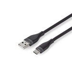 Nedis USB-kabel | USB 2.0 | USB-A Hane | USB-C™ Hane | 15 W | 480 Mbps | Nickelplaterad | 1.50 m | Rund | Silikon | Svart | Låda