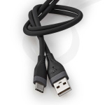 Nedis USB-kabel | USB 2.0 | USB-A Hane | USB-C™ Hane | 15 W | 480 Mbps | Nickelplaterad | 1.50 m | Rund | Silikon | Svart | Låda