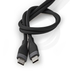 Nedis USB-kabel | USB 2.0 | USB-C™ Hane | USB-C™ Hane | 60 W | 480 Mbps | Nickelplaterad | 1.50 m | Rund | Silikon | Svart | Låda