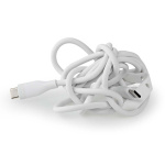 Nedis USB-kabel | USB 2.0 | USB-C™ Hane | USB-C™ Hane | 60 W | 480 Mbps | Nickelplaterad | 1.50 m | Rund | Silikon | Vit | Låda