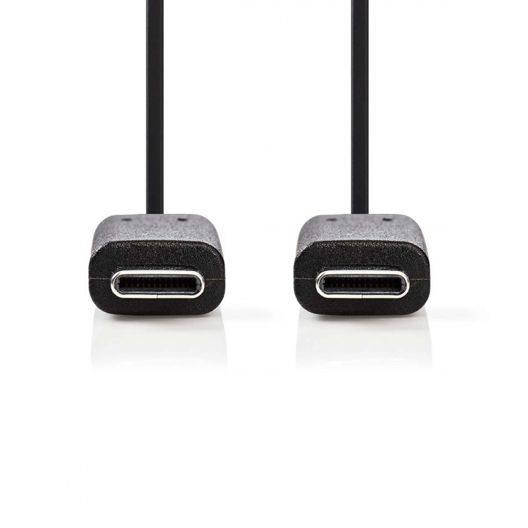 Nedis USB-kabel | USB 3.2 Gen 1 | USB-C™ Hane | USB-C™ Hane | 60 W | 4K@60Hz | 5 Gbps | Nickelplaterad | 3.00 m | Rund | PVC | Svart | Låda Nedis USB-kabel | USB 3.2 Gen 1 | USB-C™ Hane | USB-C™ Hane | 60 W | 4K@60Hz | 5 Gbps | Nickelplaterad | 3.00 m | Rund | PVC | Svart | Låda
