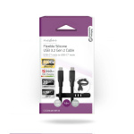 Nedis USB-kabel | USB 3.2 Gen 2 | USB-C™ Hane | USB-C™ Hane | 240 W | 8K@30Hz | 20 Gbps | Nickelplaterad | 1.00 m | Rund | Silikon | Svart | Låda Nedis USB-kabel | USB 3.2 Gen 2 | USB-C™ Hane | USB-C™ Hane | 240 W | 8K@30Hz | 20 Gbps | Nickelplaterad | 1.00 m | Rund | Silikon | Svart | Låda