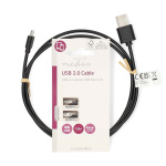 Nedis USB-kabel | USB 2.0 | USB-A Hane | USB Micro-B Hane | 7.5 W | 480 Mbps | Nickelplaterad | 1.00 m | Rund | PVC | Svart | Label Nedis USB-kabel | USB 2.0 | USB-A Hane | USB Micro-B Hane | 7.5 W | 480 Mbps | Nickelplaterad | 1.00 m | Rund | PVC | Svart | Label