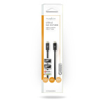 Nedis USB-kabel | USB 4.0 Gen 2x2 | USB-C™ Hane | USB-C™ Hane | 240 W | 8K@60Hz | 20 Gbps | Nickelplaterad | 2.00 m | Rund | PVC | Svart | Kuvert