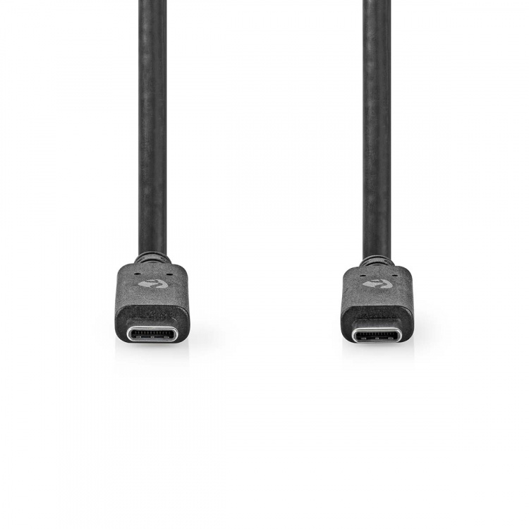 Nedis USB-kabel | USB 3.2 Gen 2 | USB-C™ Hane | USB-C™ Hane | 100 W | 4K@60Hz | 10 Gbps | Nickelplaterad | 1.00 m | Rund | PVC | Svart | Låda Nedis USB-kabel | USB 3.2 Gen 2 | USB-C™ Hane | USB-C™ Hane | 100 W | 4K@60Hz | 10 Gbps | Nickelplaterad | 1.00 m | Rund | PVC | Svart | Låda
