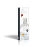 Nedis USB-kabel | USB 3.2 Gen 2x2 | USB-C™ Hane | USB-C™ Hane | 100 W | 4K@60Hz | 20 Gbps | Guldplaterad | 1.00 m | Rund | Flätad / Nylon | Silver | Kartong med täckt fönster Nedis USB-kabel | USB 3.2 Gen 2x2 | USB-C™ Hane | USB-C™ Hane | 100 W | 4K@60Hz | 20 Gbps | Guldplaterad | 1.00 m | Rund | Flätad / Nylon | Silver | Kartong med täckt fönster