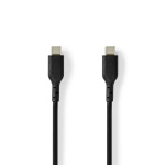 Nedis USB-kabel | USB 2.0 | USB-C™ Hane | USB-C™ Hane | 240 W | 480 Mbps | Nickelplaterad | 2.00 m | Rund | PVC | Svart | Label Nedis USB-kabel | USB 2.0 | USB-C™ Hane | USB-C™ Hane | 240 W | 480 Mbps | Nickelplaterad | 2.00 m | Rund | PVC | Svart | Label
