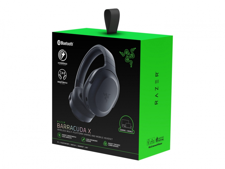 Razer Barracuda X Trådlöst Kabelanslutet Headset Svart
