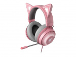 Razer Kraken Kitty Kabling Hörlurar Rosa