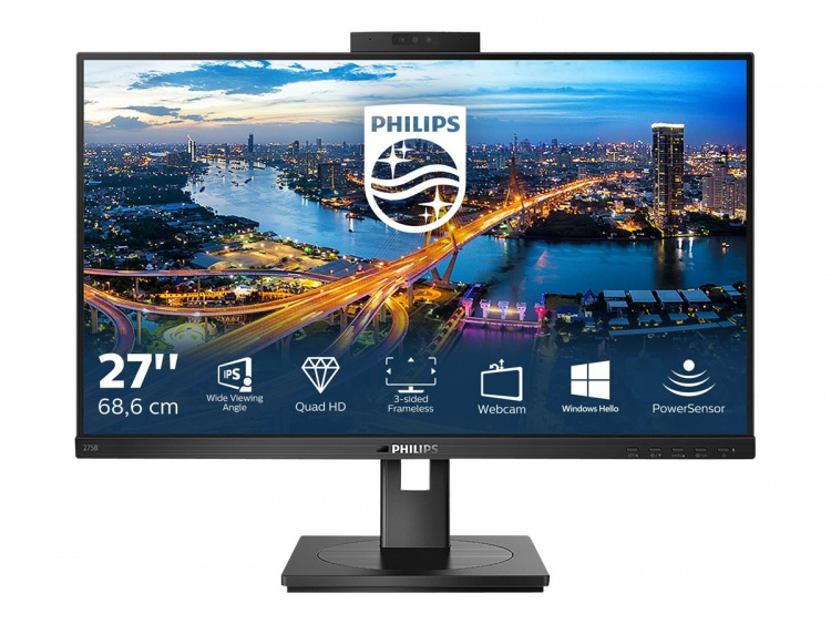 Philips B Line 275B1H 27 2560 x 1440 (2K) DVI HDMI DisplayPort 75Hz Pivot Skärm