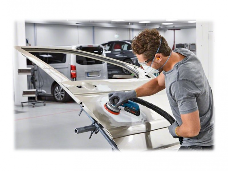 Bosch GEX Professional 18V-125 Slipmaskin med slumpmässig krets Utan batteri Inget batteri