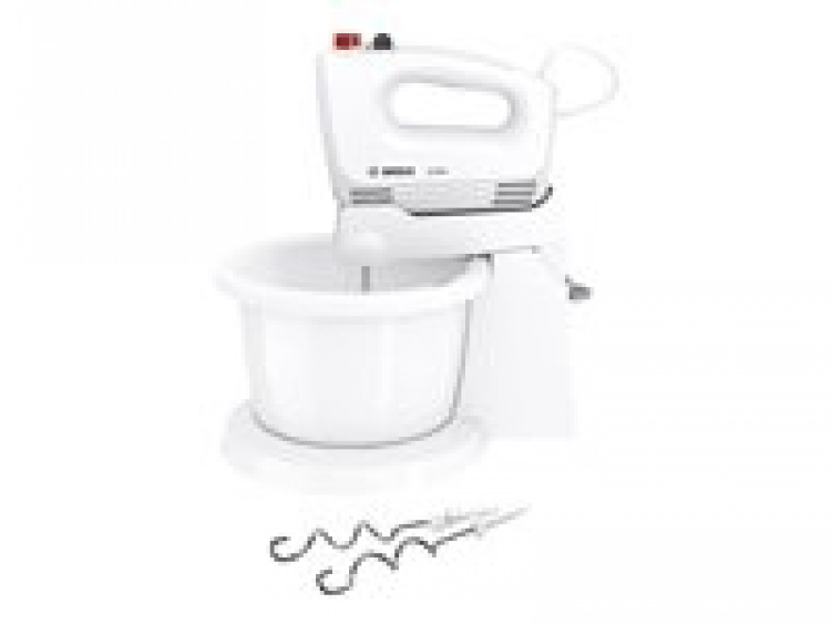 Bosch CleverMixx MFQ2600W Mixer Turbo-funktion Vit/röd
