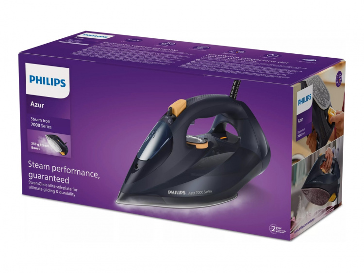Philips Azur 7000 Series DST7060 Ångstrykjärn 3000W Blå Gul