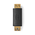Nedis USB-A Adapter | USB 3.2 Gen 1 | USB-A Hona | USB-A Hona | 5 Gbps | Rund | Guldplaterad | Antracit | Låda