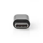 Nedis USB-C™ Adapter | USB 2.0 | USB-C™ Hane | USB Micro-B Hona | 480 Mbps | Rund | Guldplaterad | Antracit | Låda Nedis USB-C™ Adapter | USB 2.0 | USB-C™ Hane | USB Micro-B Hona | 480 Mbps | Rund | Guldplaterad | Antracit | Låda