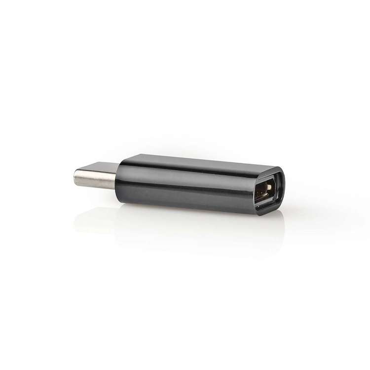 Nedis USB-C™ Adapter | USB 2.0 | USB-C™ Hane | USB Micro-B Hona | 480 Mbps | Rund | Guldplaterad | Antracit | Låda Nedis USB-C™ Adapter | USB 2.0 | USB-C™ Hane | USB Micro-B Hona | 480 Mbps | Rund | Guldplaterad | Antracit | Låda